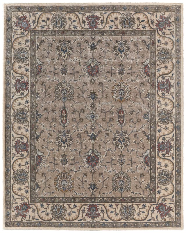 Rylan Transitional Oriental, Taupe/Ivory/Blue