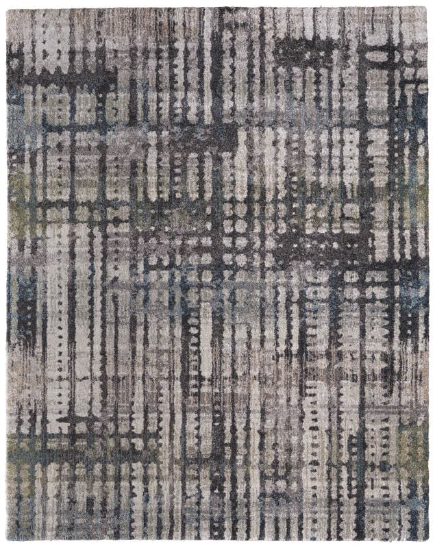 Skyview Modern Abstract, Grey/Black/Ivory
