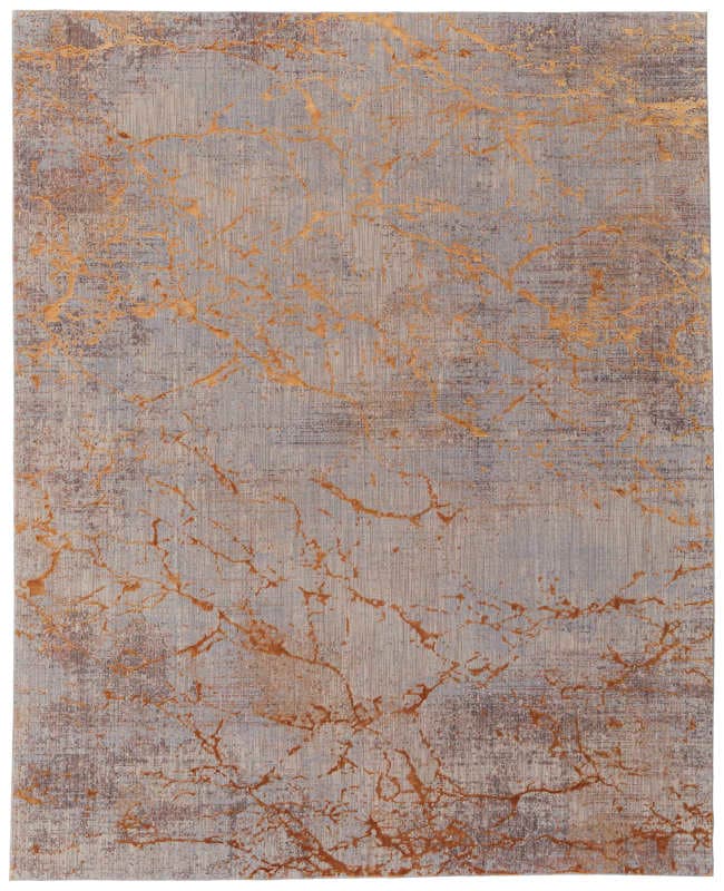 Pryor Modern Abstract, Gold/Brown/Grey