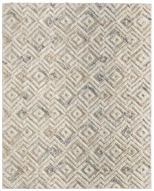 Anica Transitional Moroccan, Ivory/Grey/Black