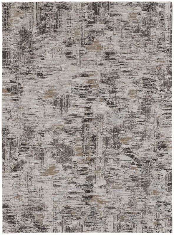 Vancouver Modern Abstract, Ivory/Grey/Brown