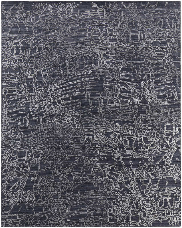 Whitton Modern Abstract, Black/Grey/Ivory