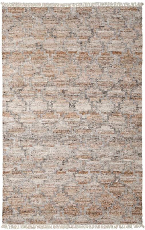 Beckett Transitional Trellis & Lattice, Tan/Grey/Ivory
