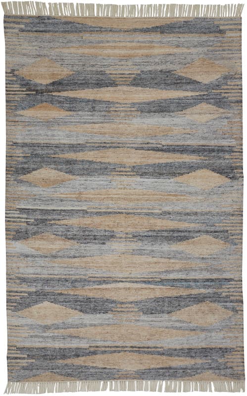 Beckett Transitional Moroccan, Grey/Tan/Silver