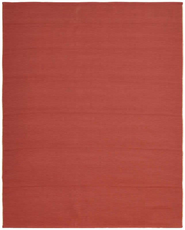 Theo Modern Solid, Red/Tan