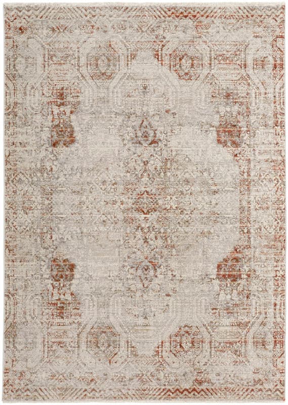 Kaia Transitional Distressed, Tan/Ivory/Orange