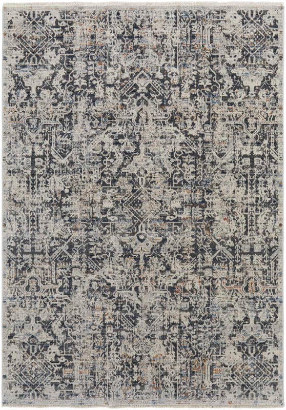 Kaia Transitional Distressed, Ivory/Grey/Taupe