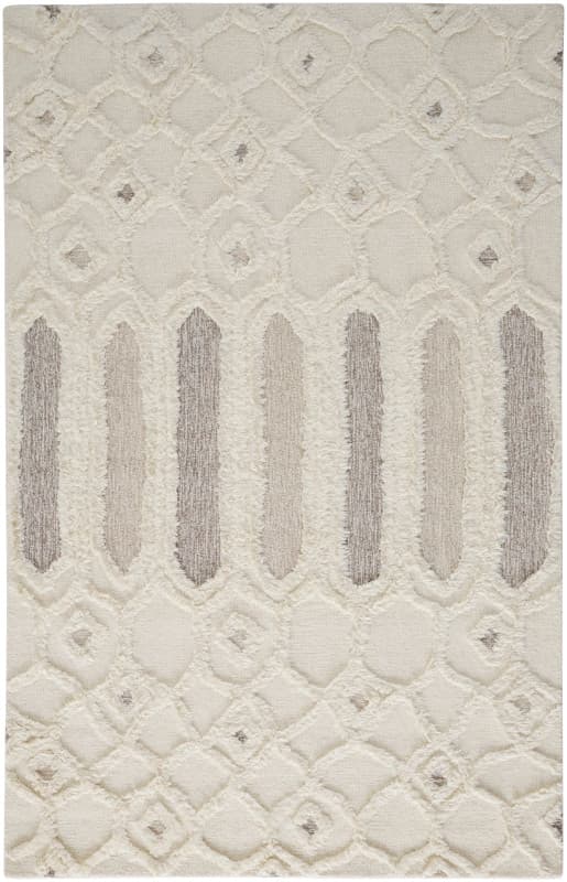 Anica Transitional Abstract, Ivory/Taupe/Tan