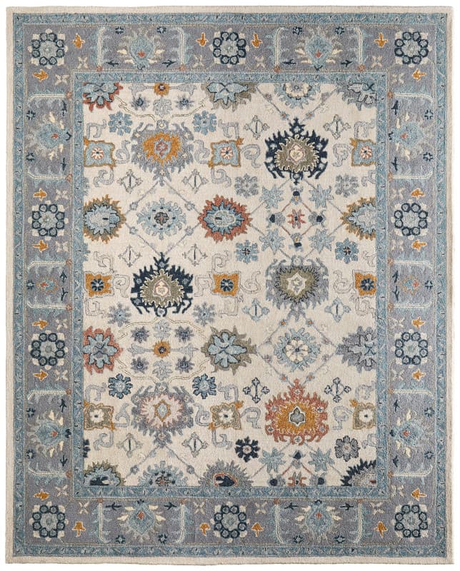 Springfield Traditional Floral & Botanical, Blue/Grey/Ivory