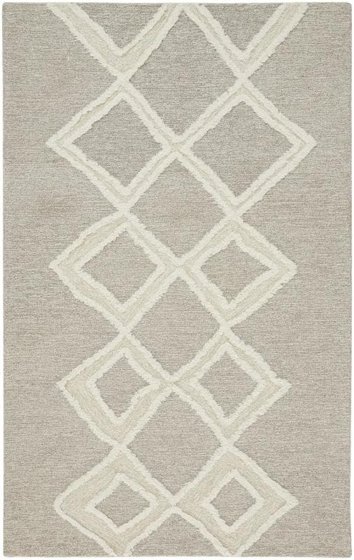 Anica Transitional Geometric, Grey/Ivory