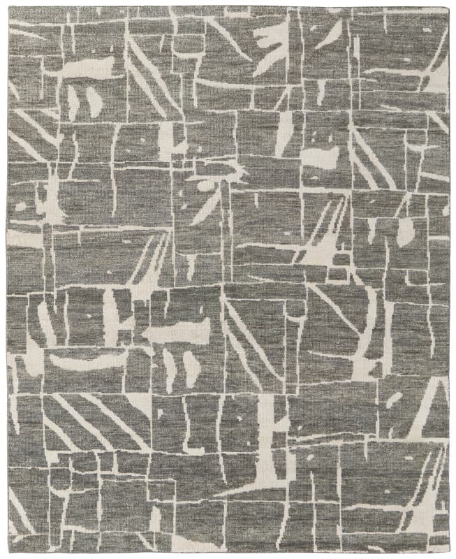 Sutton Transitional Abstract, Taupe/Ivory