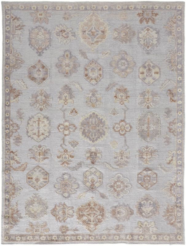 Wendover Transitional Oriental, Ivory/Silver/Tan