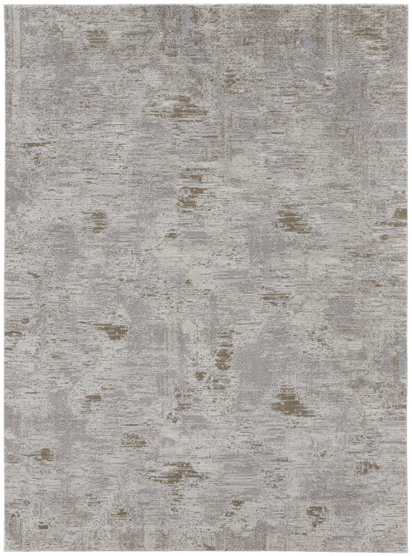 Vancouver Modern Abstract, Ivory/Grey/Tan