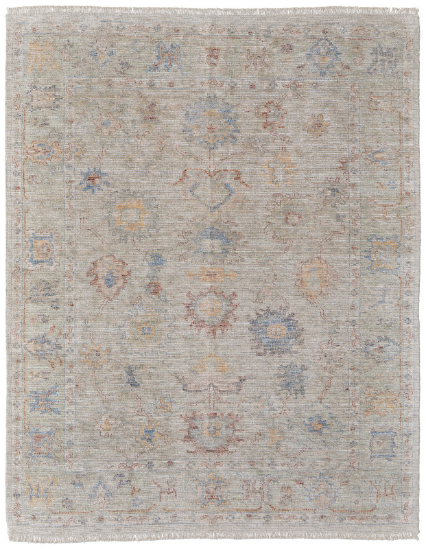 Caldwell Transitional Floral & Botanical, Brown/Tan/Blue