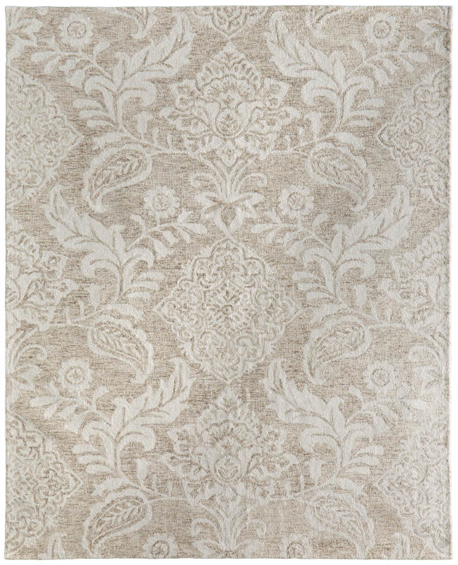 Belfort Transitional Medallion, Tan/Ivory