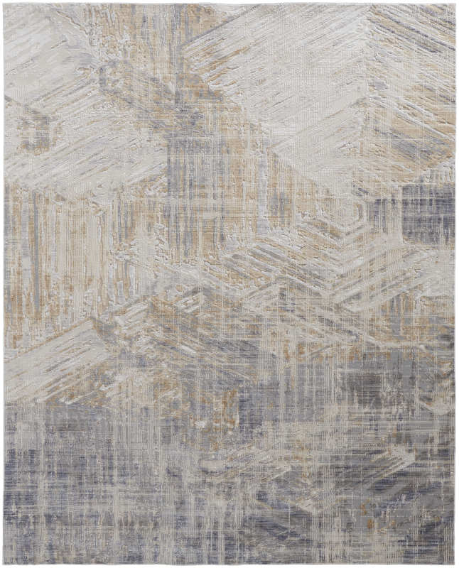 Laina Transitional Abstract, Tan/Ivory/Grey