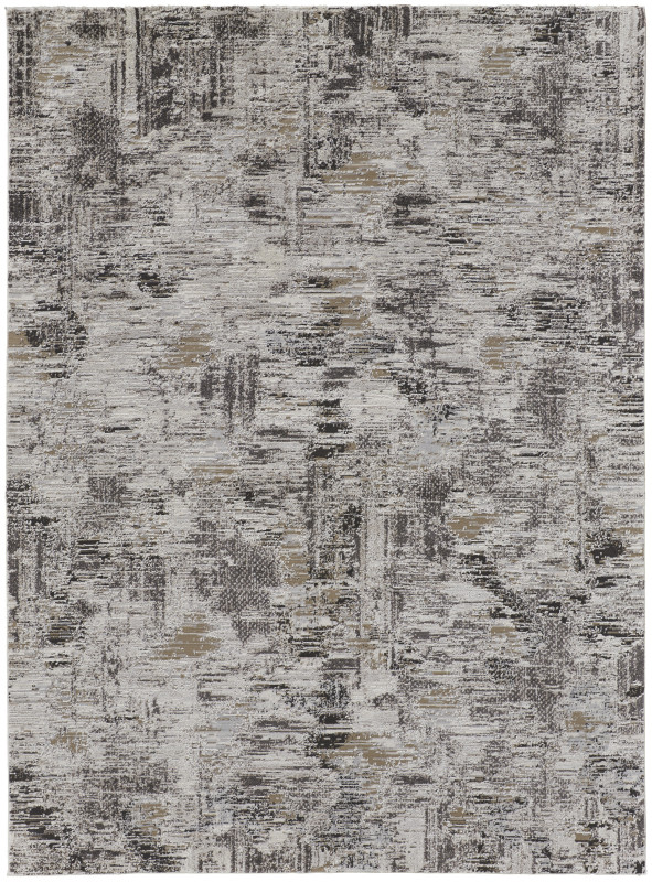 Vancouver Modern Abstract, Ivory/Grey/Brown