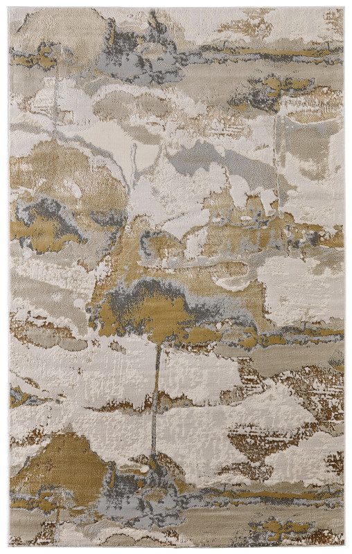Aura Modern WaterColour, Grey/Ivory/Gold