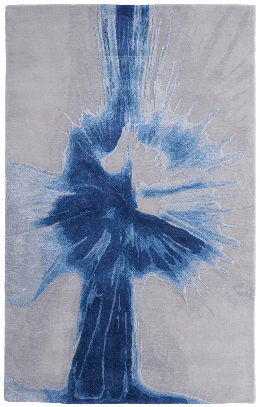 Kawai Modern Abstract, Blue/Grey
