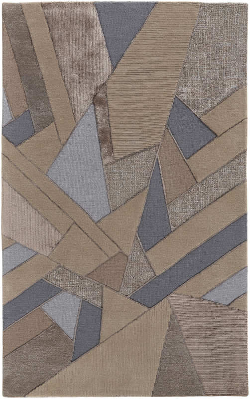 Nash Modern Geometric, Tan/Brown/Blue
