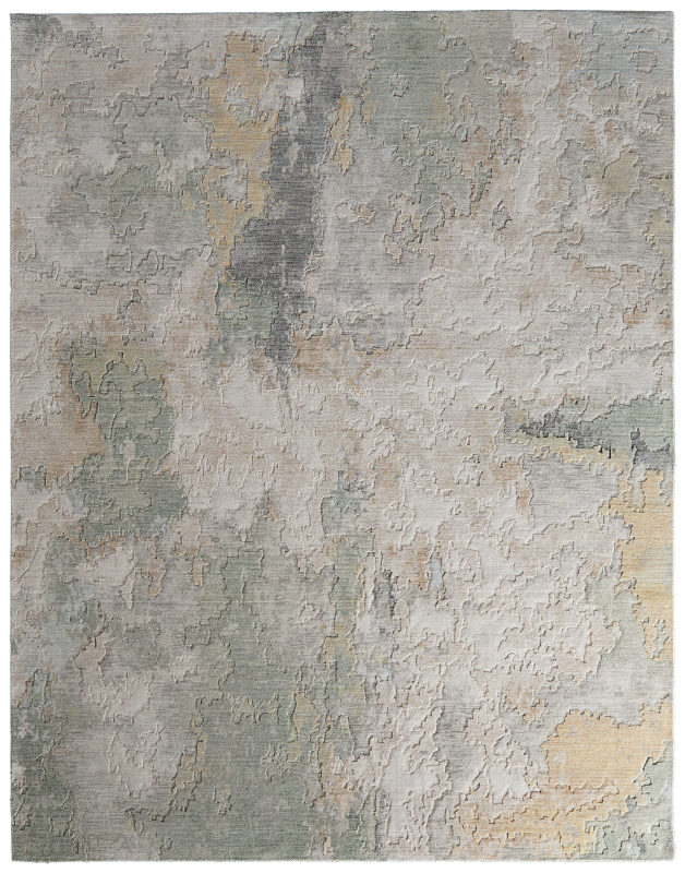 Jaxson Modern Abstract, Ivory/Green/Orange