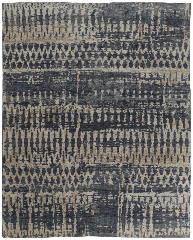 Palomar Transitional Abstract, Blue/Grey/Tan