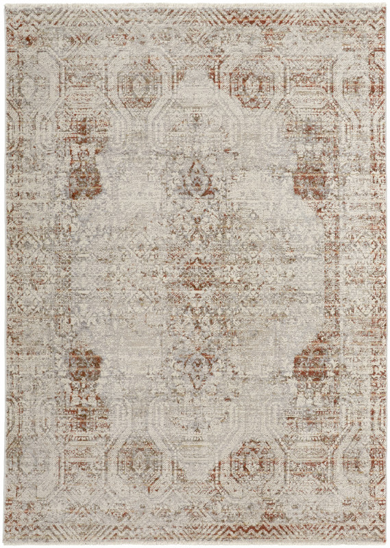 Kaia Transitional Distressed, Tan/Ivory/Orange