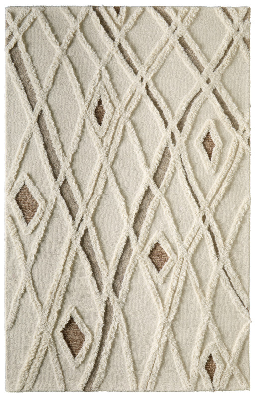 Anica Transitional Geometric, Ivory/Taupe/Brown Anica Transitional Geometric, Ivory/Taupe/Brown