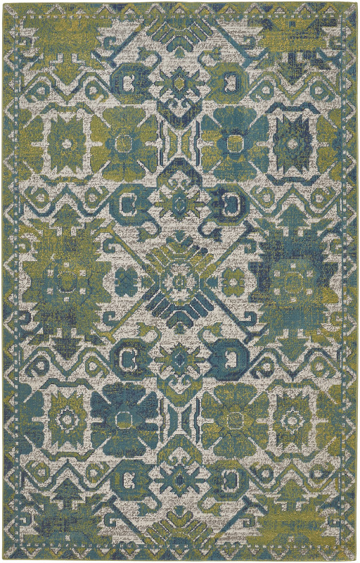 Foster Transitional Oriental, Green/Blue