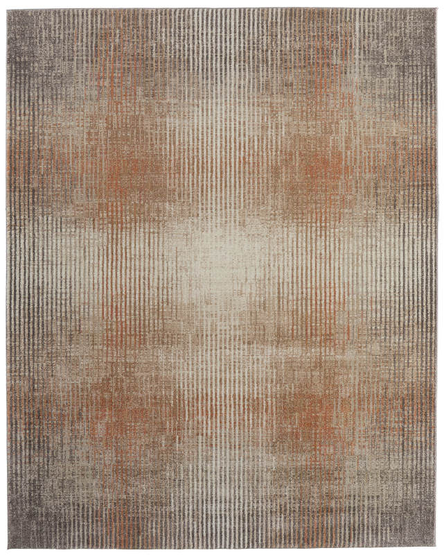 Eden Modern Abstract, Ivory/Taupe/Pink