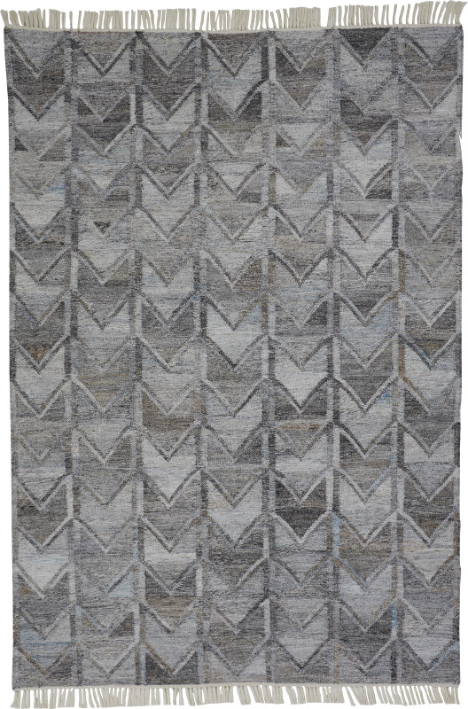 Beckett Transitional Herringbone, Grey/Silver/Taupe