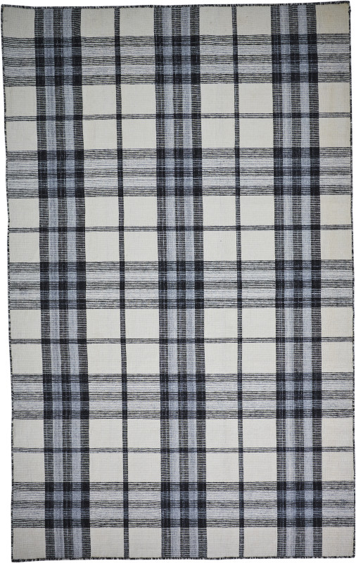 Crosby Transitional Plaid, Ivory/Blue/Black