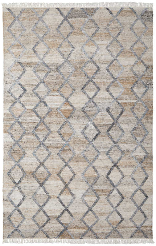 Beckett Transitional Trellis & Lattice, Grey/Ivory/Tan
