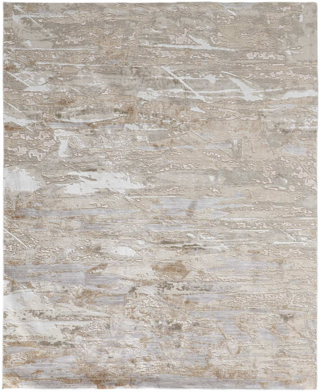 Laina Transitional Abstract, Tan/Ivory/Pink