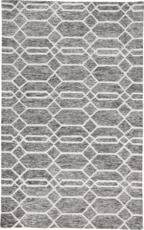 Belfort Transitional Trellis & Lattice, Grey/Black/Ivory