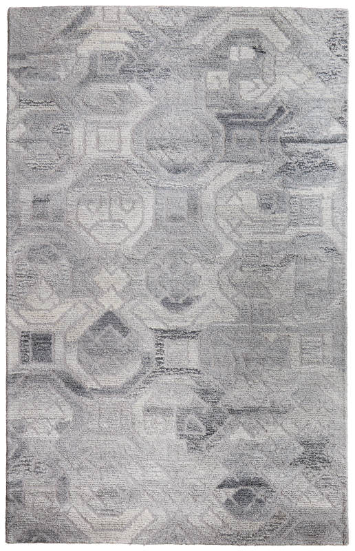 Asher Transitional Distressed, Grey/Ivory/Taupe
