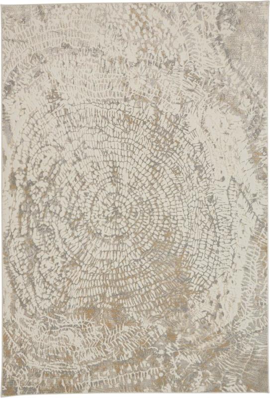 Parker Transitional Abstract, Ivory/Tan/Grey