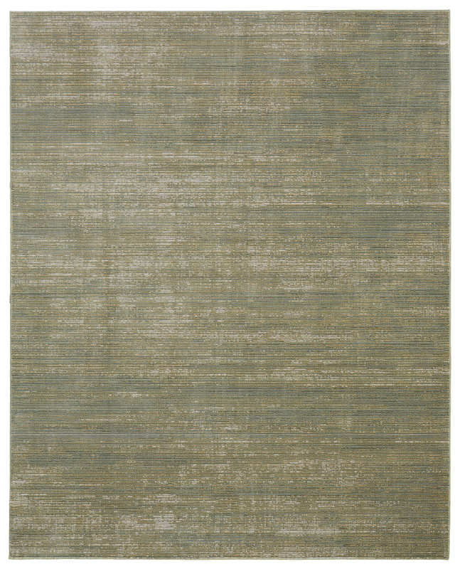 Deja Modern Solid, Green/Tan