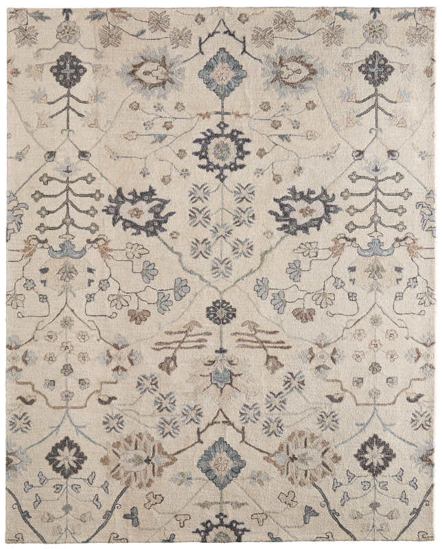 Springfield Transitional Floral & Botanical, Ivory/Tan/Grey Springfield Transitional Floral & Botanical, Ivory/Tan/Grey
