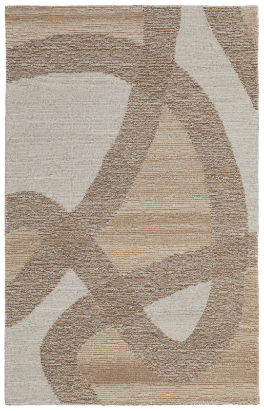 Pollock Modern Abstract, Brown/Tan/Ivory