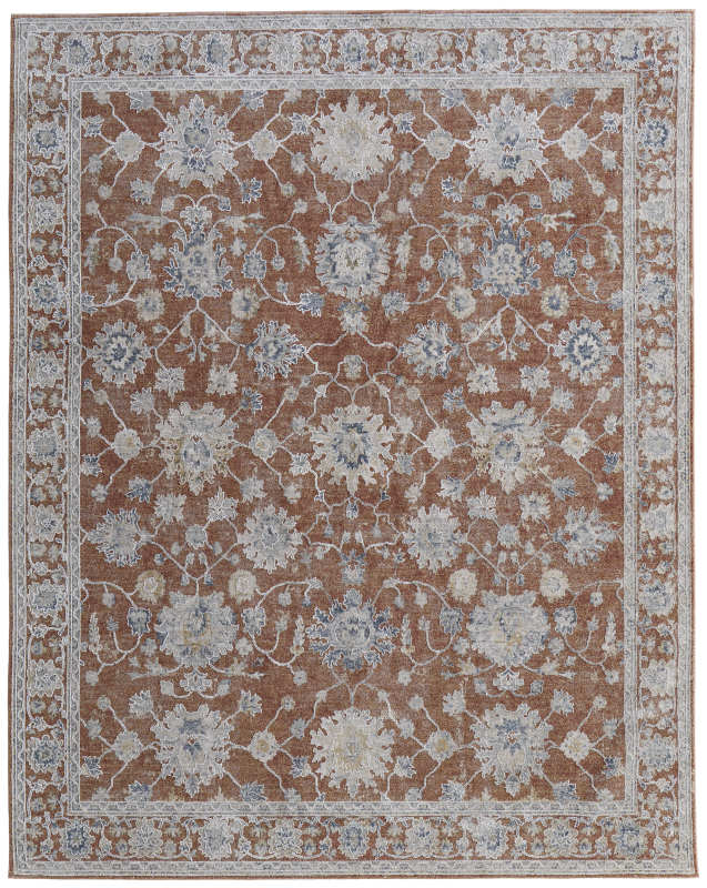 Pasha Transitional Floral & Botanical, Red/Ivory/Blue Pasha Transitional Floral & Botanical, Red/Ivory/Blue