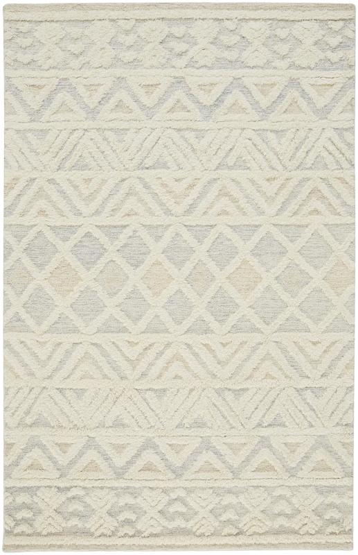 Anica Traditional Geometric, Ivory/Blue/Tan Anica Traditional Geometric, Ivory/Blue/Tan