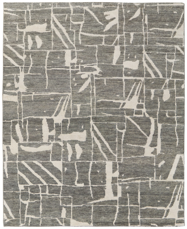Sutton Transitional Abstract, Taupe/Ivory