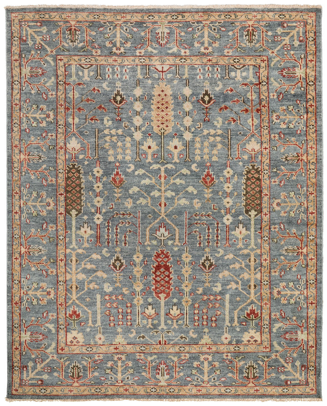 Carrington Traditional Oriental, Blue/Red/Gold