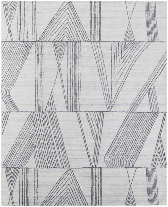 Whitton Modern Abstract, Ivory/Black