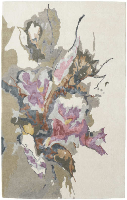 Dafney Transitional Floral & Botanical, Purple/Pink/Green
