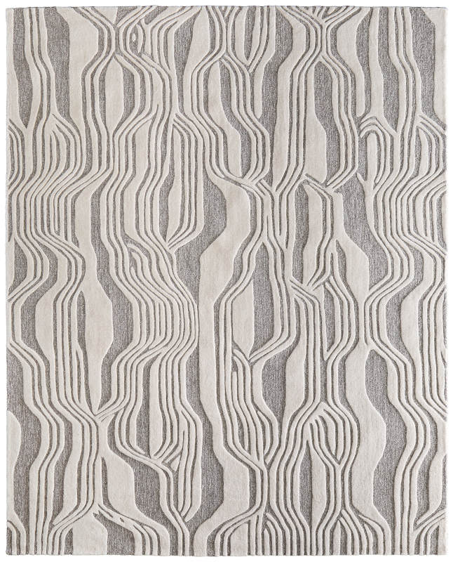 Kimball Transitional Abstract, Ivory/Grey Kimball Transitional Abstract, Ivory/Grey