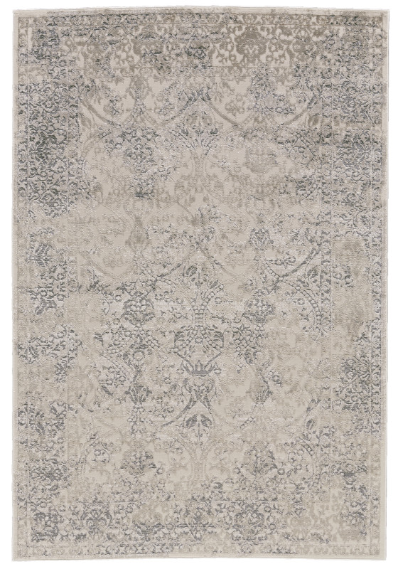 Prasad Modern Distressed, Ivory/Grey/Black