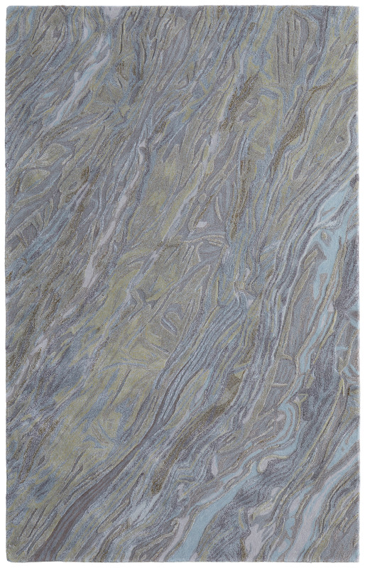 Kawai Modern Abstract, Blue/Green/Grey