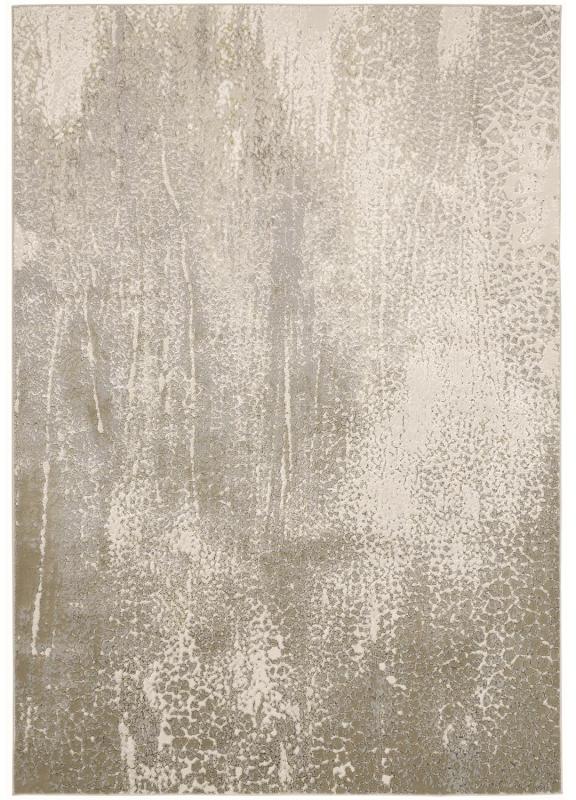 Aura Modern Abstract, Ivory/Grey/Gold